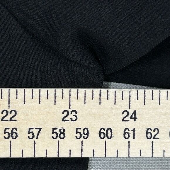 Torrid Blazer Women's Black 2 2X Open Front Shoulder Pads Faux Pockets Jacket - Picture 4 of 13